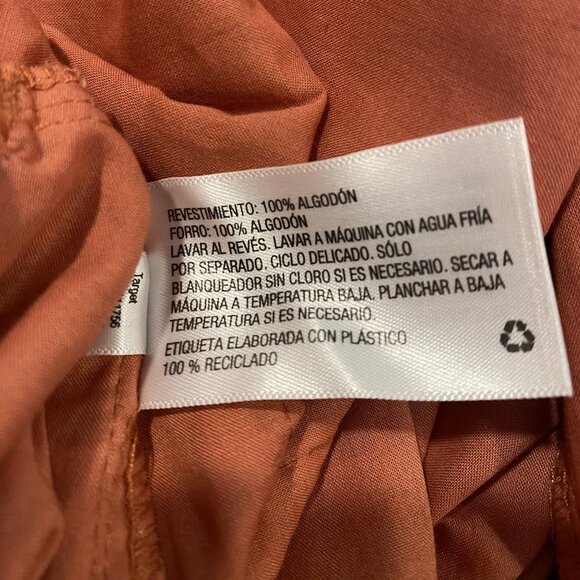 A New Day Tie Paper Bag Eyelet Shorts  - Coral - Size 10 - NWOT - Picture 8 of 11